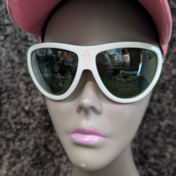 Unisex Moncler Sunglasses In Very Good Condition. main image 4